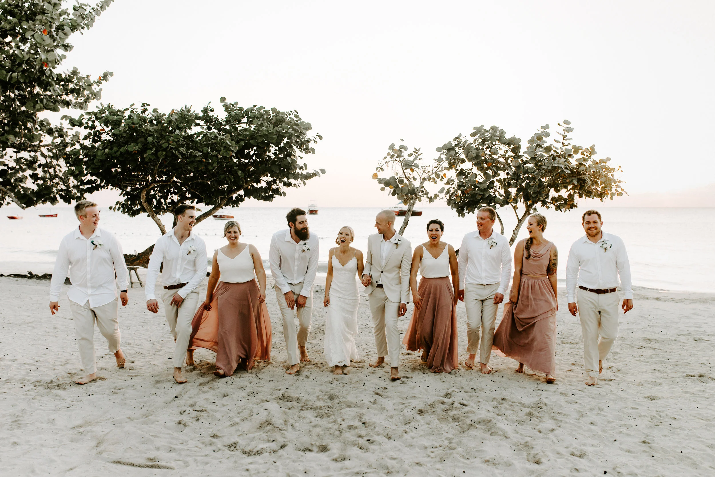 beach wedding, destination wedding, wedding party, jamaica wedding, jamaican wedding,