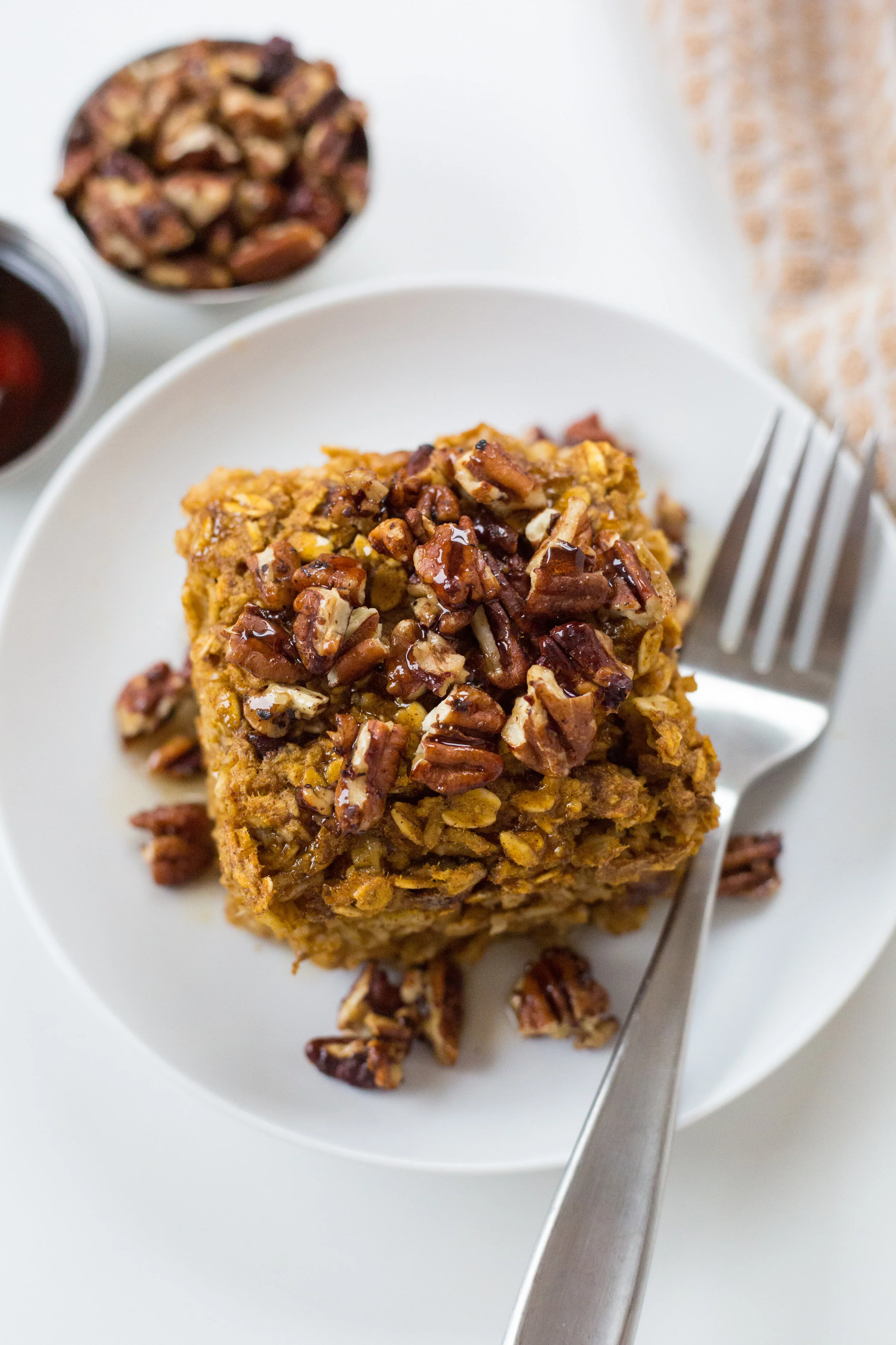 Pumpkin Spice Oatmeal Bake, Gluten Free, Dairy Free, Healthy Breakfast, Breakfast Recipe, Fall, Oatmeal, Simple Breakfast Recipe, Define Fettle