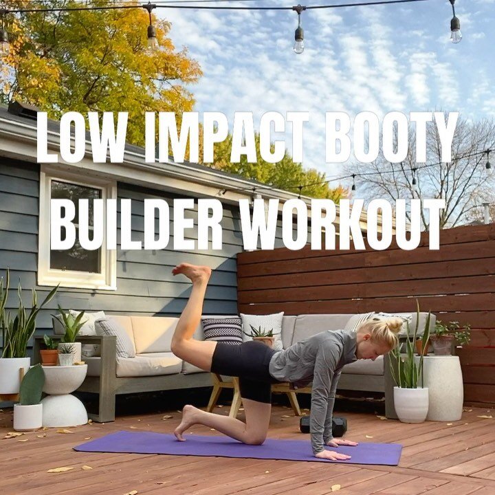 NEW WORKOUT!! We kicked our basement reno into high gear after our vacation so my posting has been non-existent BUT I found a few minutes last night to put this [27&rsquo; Low Impact Booty Builder Workout] together for you👏🏼
.
27&rsquo; LOW IMPACT 