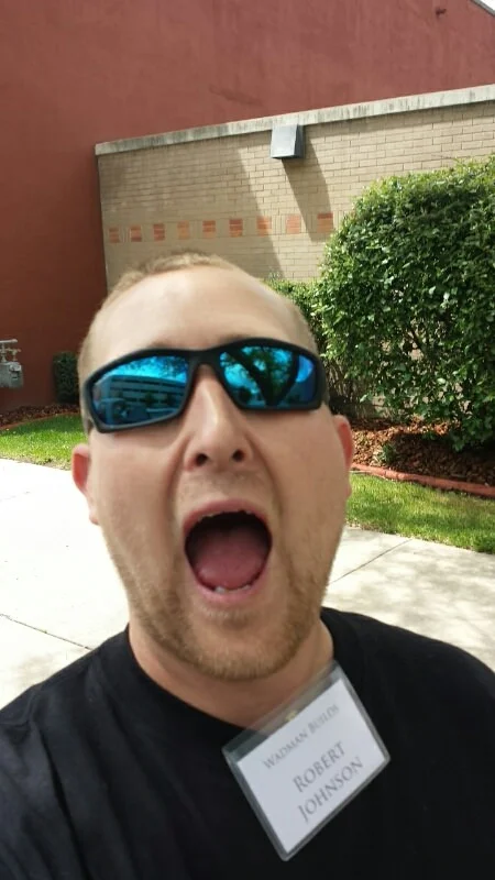 Rob is a little excited for cart races.