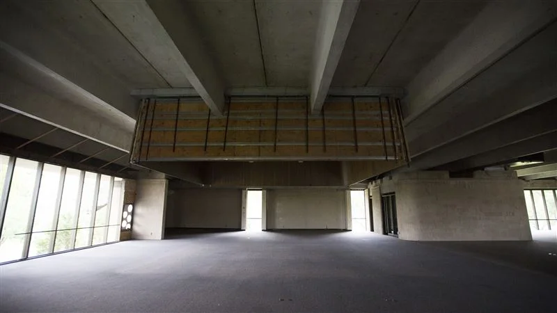 Image by: BRIANA SCROGGINS/Standard-Examiner The Weber County Library top floor is currently undergoing renovations in Ogden, as seen on Wednesday, August 3, 2016. Due to the incredible weight of books and shelves, the building was designed to hold far more weight per square inch than the average building. The Weber County Main Library was "designed like a highway overpass," Executive Director for the Weber County Library Lynnda Wangsgard said. The concrete walls and beams are so strong that the library currently does not need posts on the top two floors.