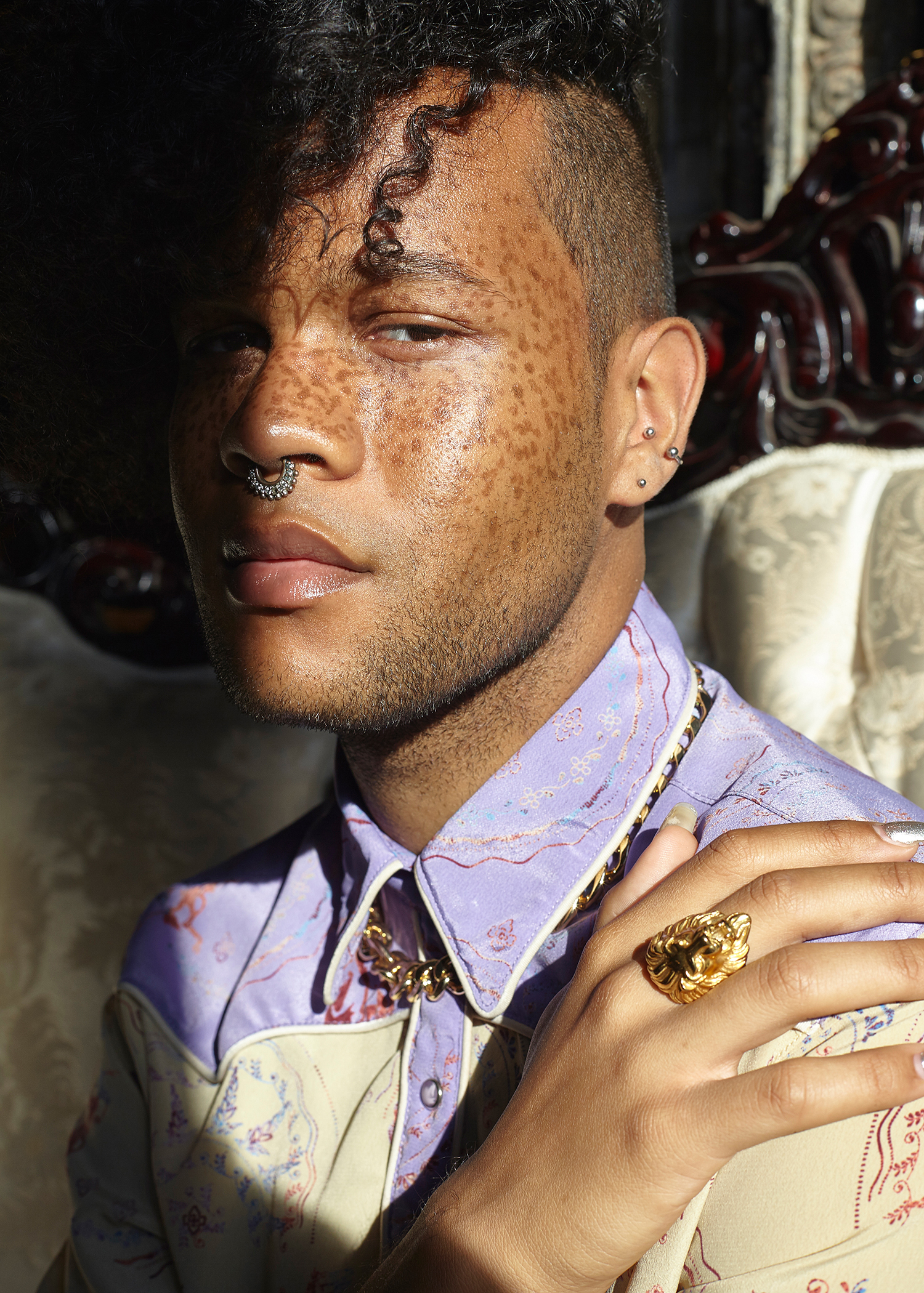 Merlot cites Erykah Badu as an inspiration. "Her style is always evolving, but she remains authentic to herself," he says. "That's something I hope I can do throughout my life."