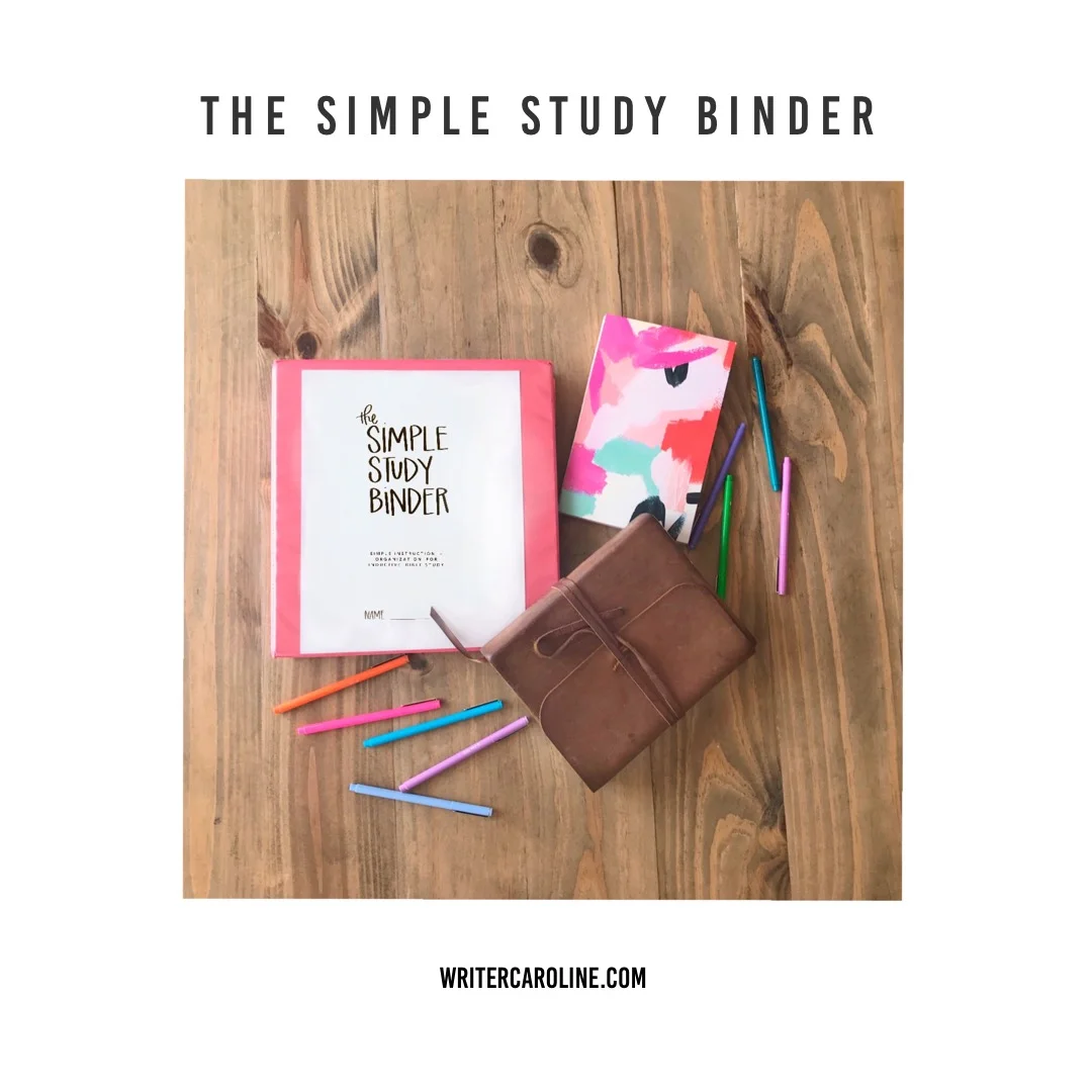 The Simple Study Binder — Caroline Saunders