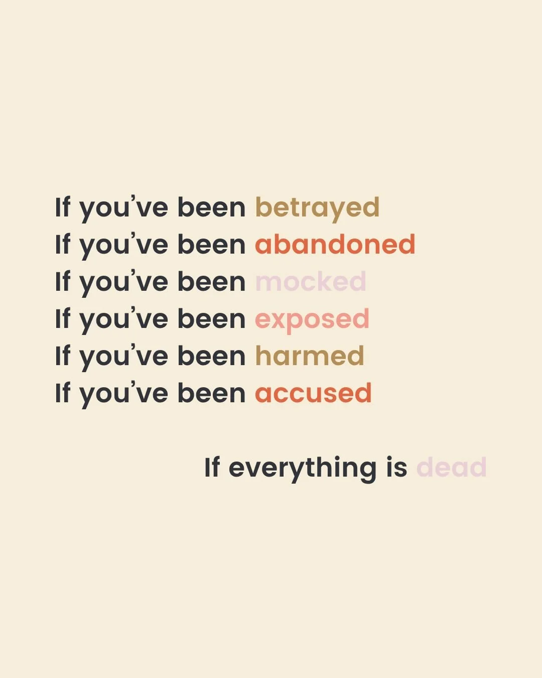 Your need is an invitation