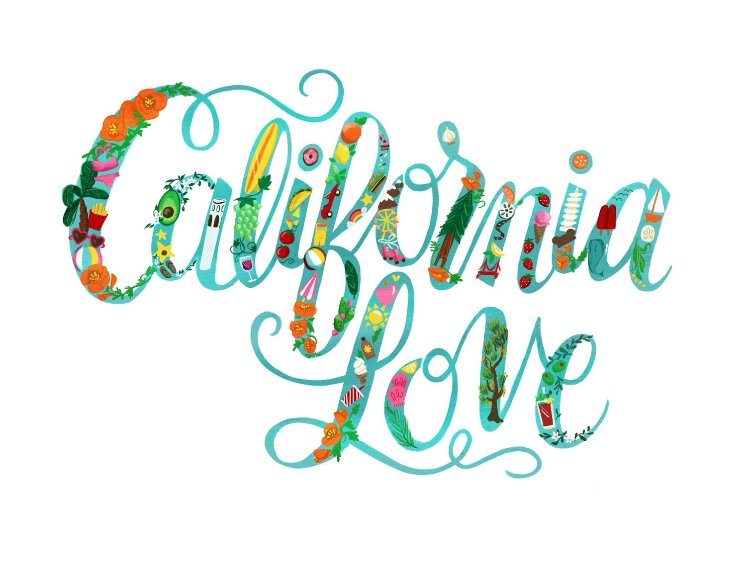 California Love — Ann Shen • Illustration & Design