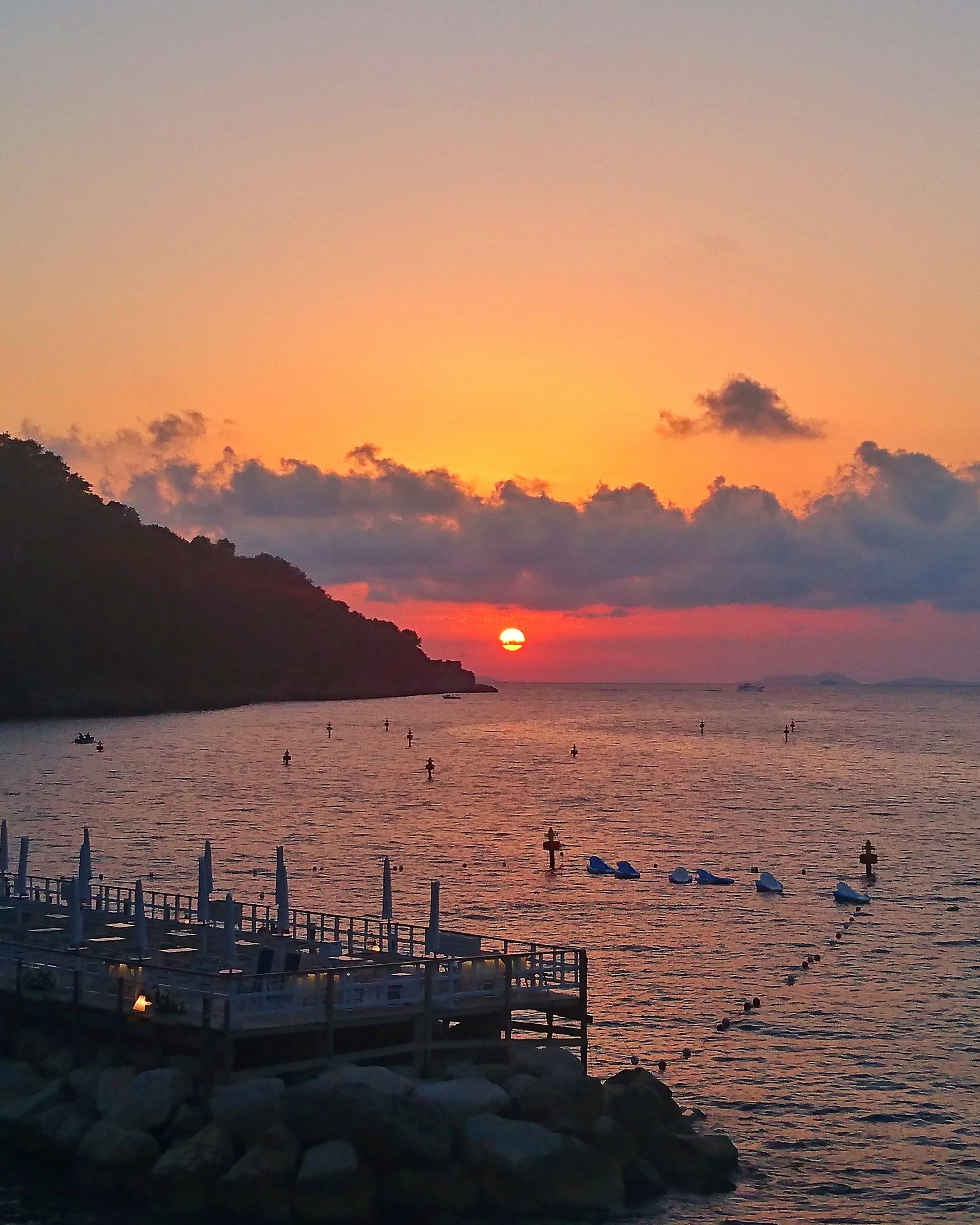 Auringonlasku Sorrentossa jäi mieleen 