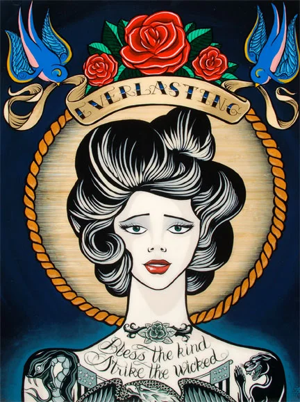   Everlasting . Acrylic on Plyboo. 2009 