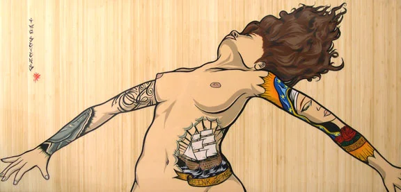   Headwind . Acrylic on Plyboo 2007 