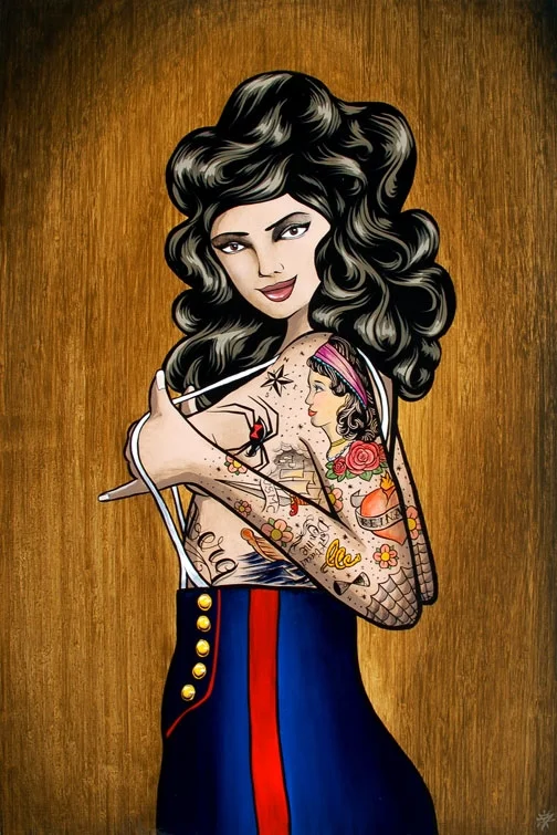   Miss Marine . Acrylic on Plyboo 2009 