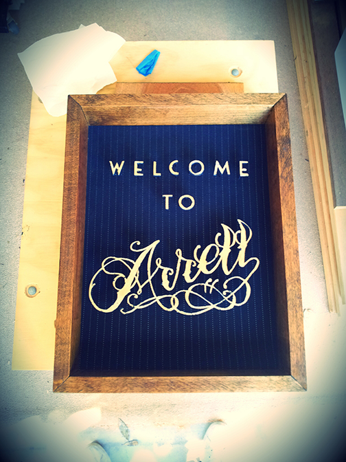   Arrell Entrance . Media in shadowbox. 2014 