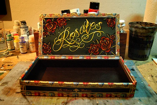   Valet Box #12 . Acrylic on media 2013 