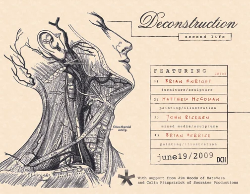   Deconstruction Second Life . Flyer #2 2009 