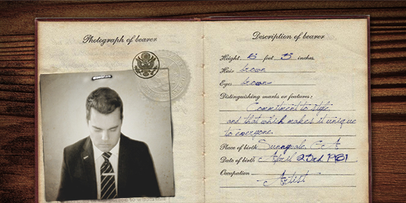   Spy Passport . Digital collage 2008 