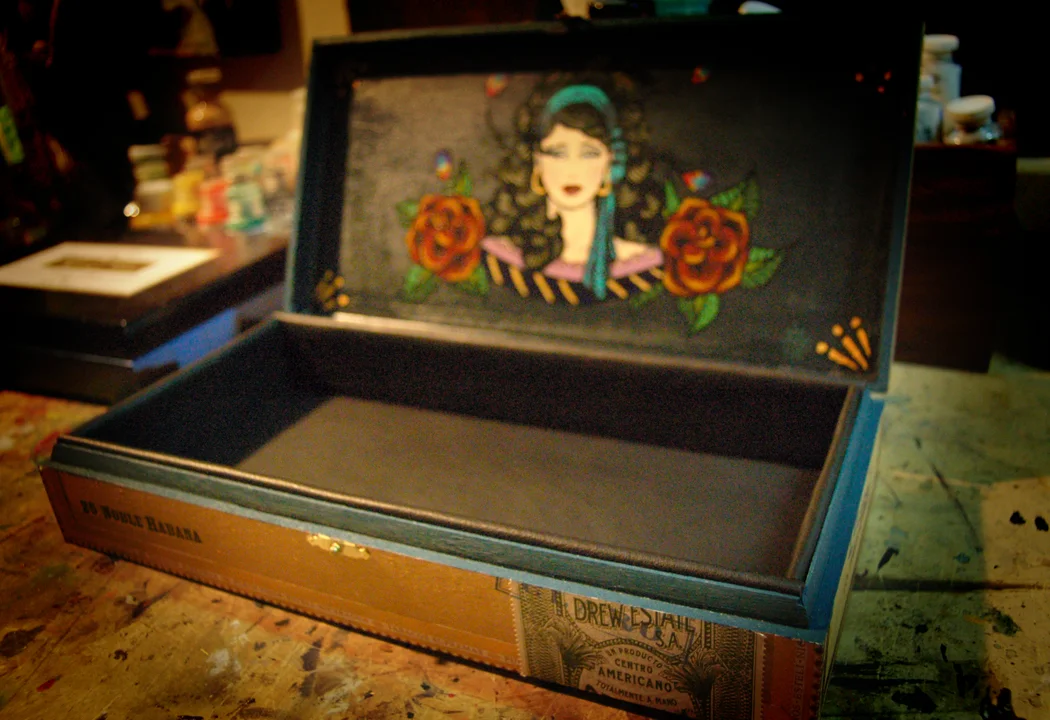  Valet Box #15. Acrylic on media 2013 