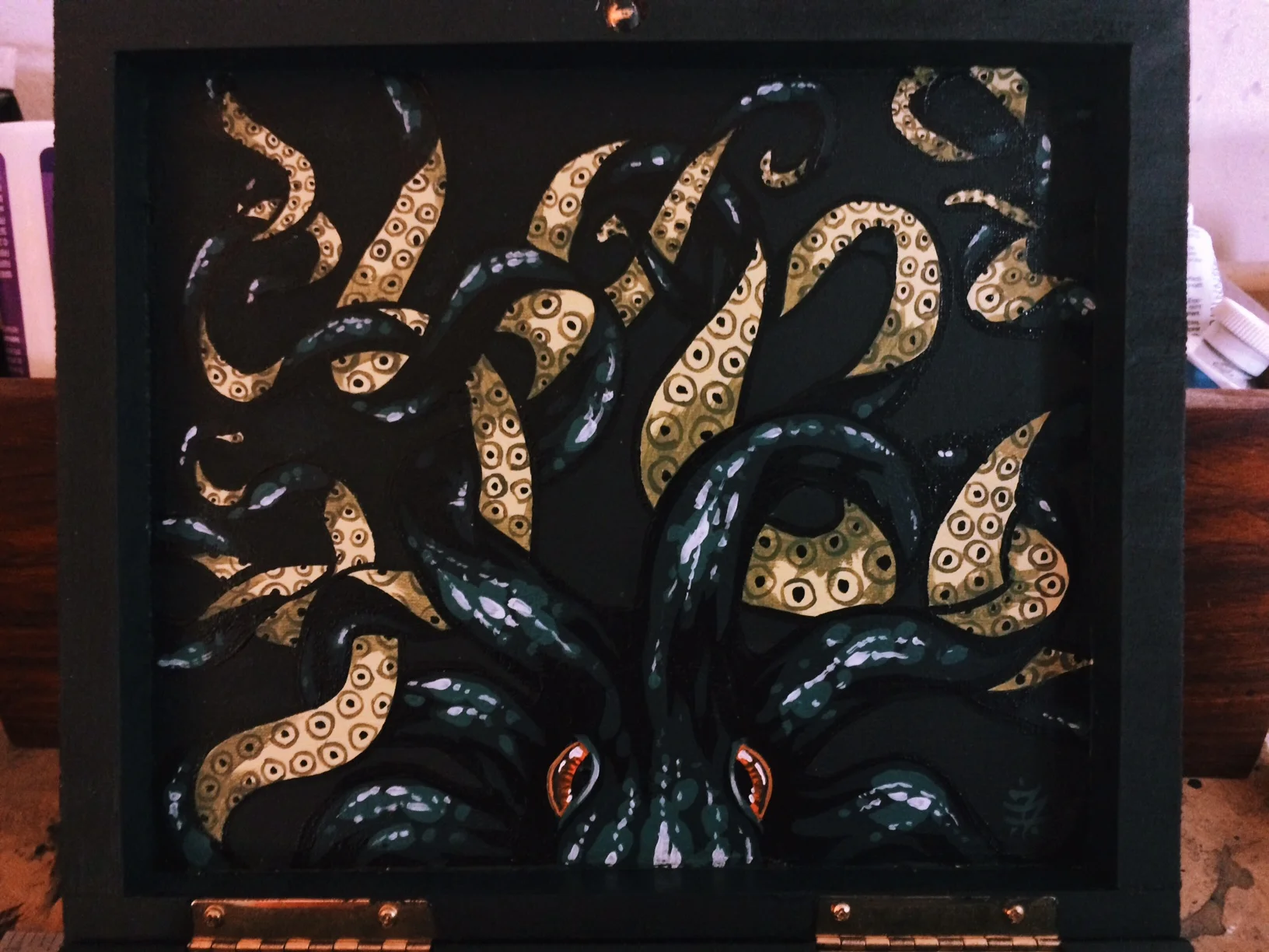   Valet Box #33 . Acrylic on media 2015 