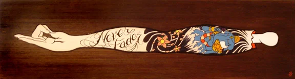   Arm Of An Optimist.  Acrylic on Plyboo. 2012 