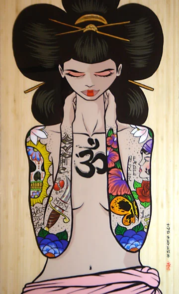   Om.  Acrylic on Plyboo 2009 