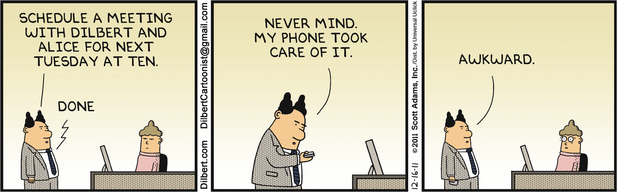 DILBERT © Scott Adams. Used By permission of ANDREWS MCMEEL SYNDICATION. All rights reserved.