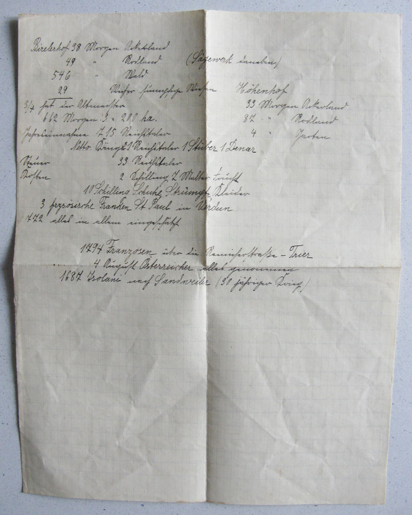 Journal intime. Chronique des familles / Tagebuch. Chronik der Familien Schmitz, du Moulin und de Hall-von Montebroich © Divers auteurs, droits réservés