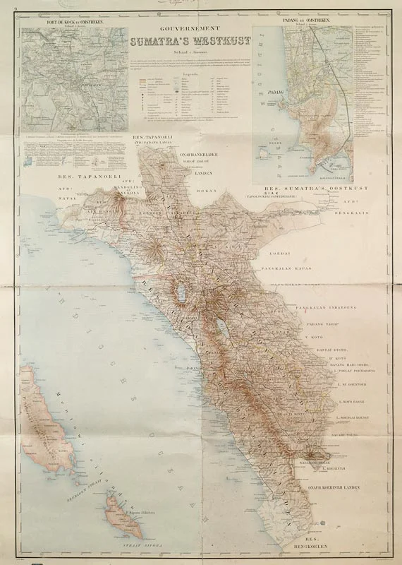 Sumatra's Westkust / Côte ouest de Sumatra / Westküste von Sumatra © Topografische Inrichting, droits réservés