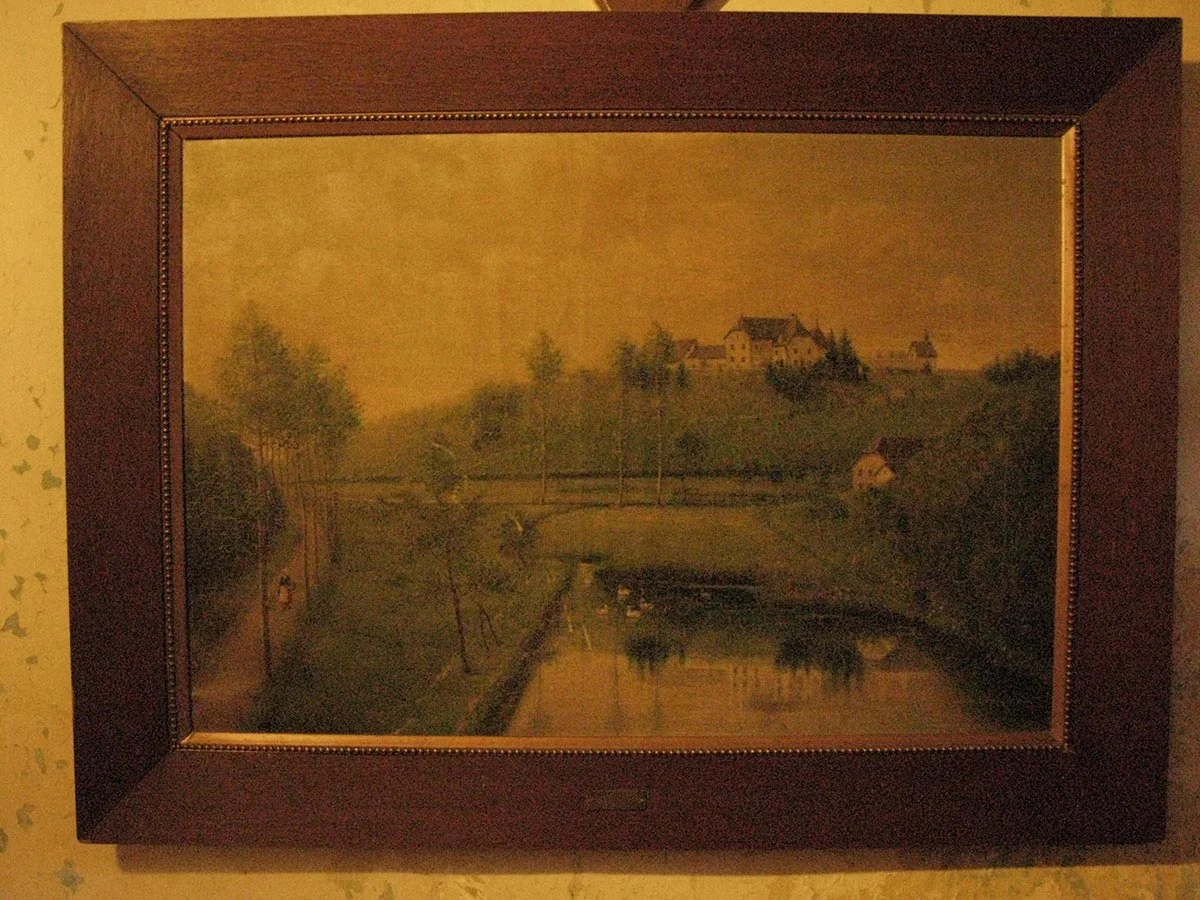 Peinture représentant le / Malerei mit Birelerhof © peintre inconnu, droits réservés