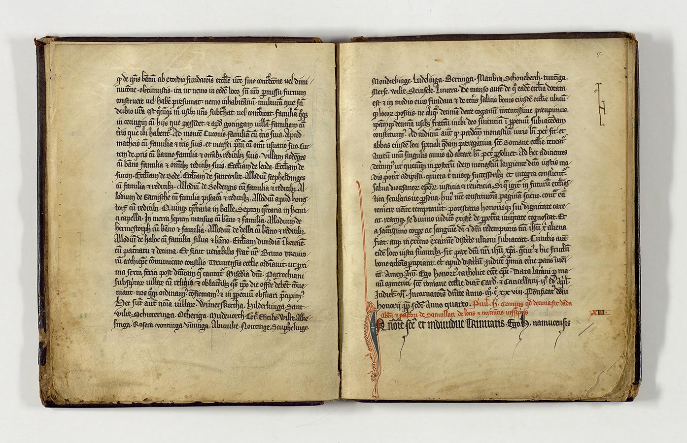 ANLux, SHL Abt.15 25 fol. 15, Acte de donation de Henri l'Aveugle de / Schenkungsurkunde von Heinrich dem Blinden von 1176, Copie de Cartulaire