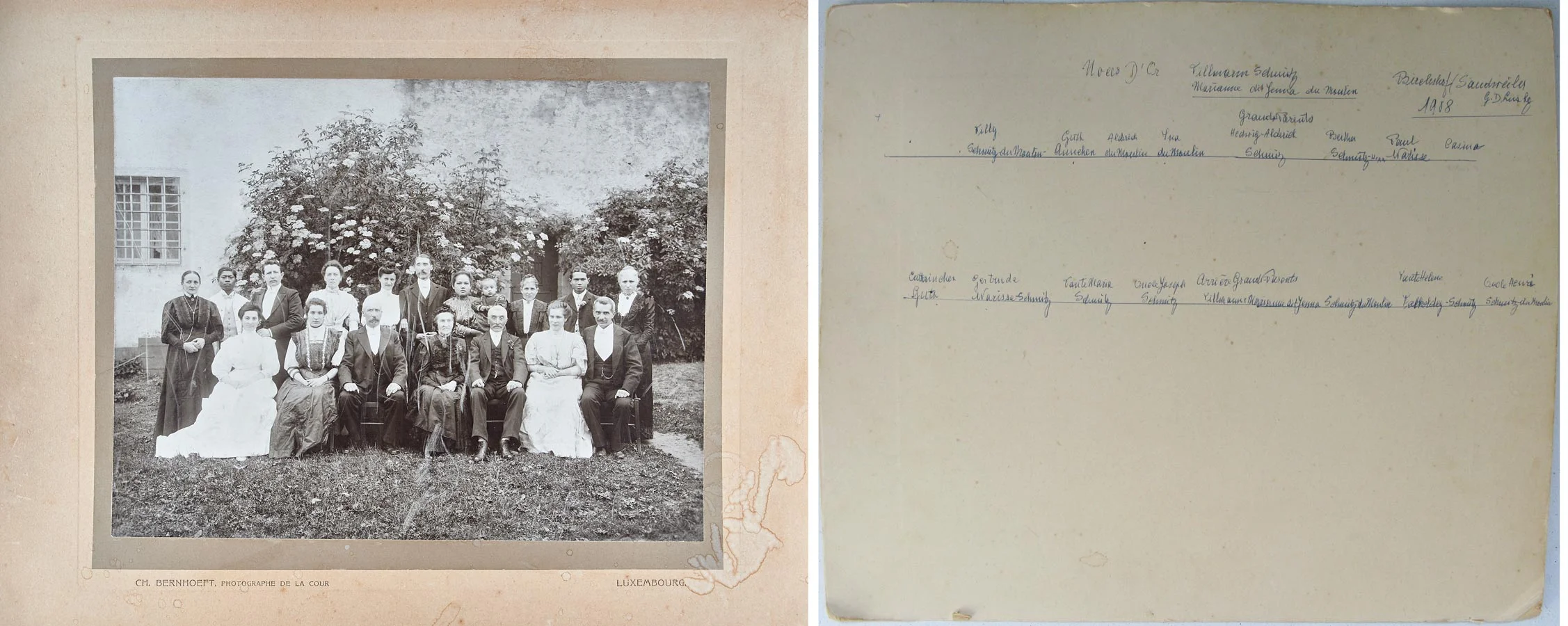 50ième anniversaire de mariage de / 50. Hochzeitstag von Maria Anna du Moulin et / und Tillmann Schmitz, Birelerhof, 1908 © Charles Bernhoeft