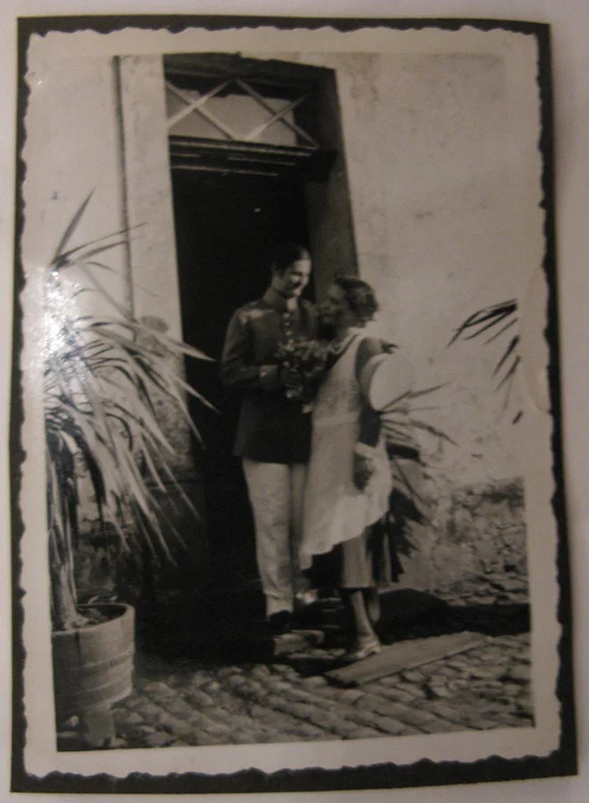 Déguisement, mariage / Verkleiden, Hochzeit, Birelerhof, Sandweiler ca. 1930 © photographe inconnu, droits réservés&nbsp;