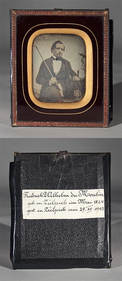 Daguerréotype de / Daguerreotypie von Friedrich Wilhelm du Moulin © photographe inconnu, droits réservés