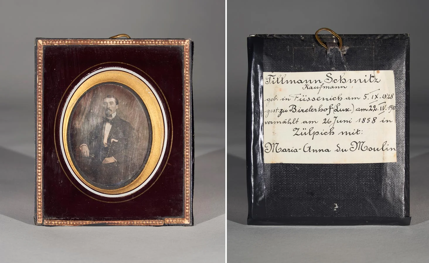 Daguerréotype de / Daguerreotypie von Tillmann Schmitz © photographe inconnu, droits réservés