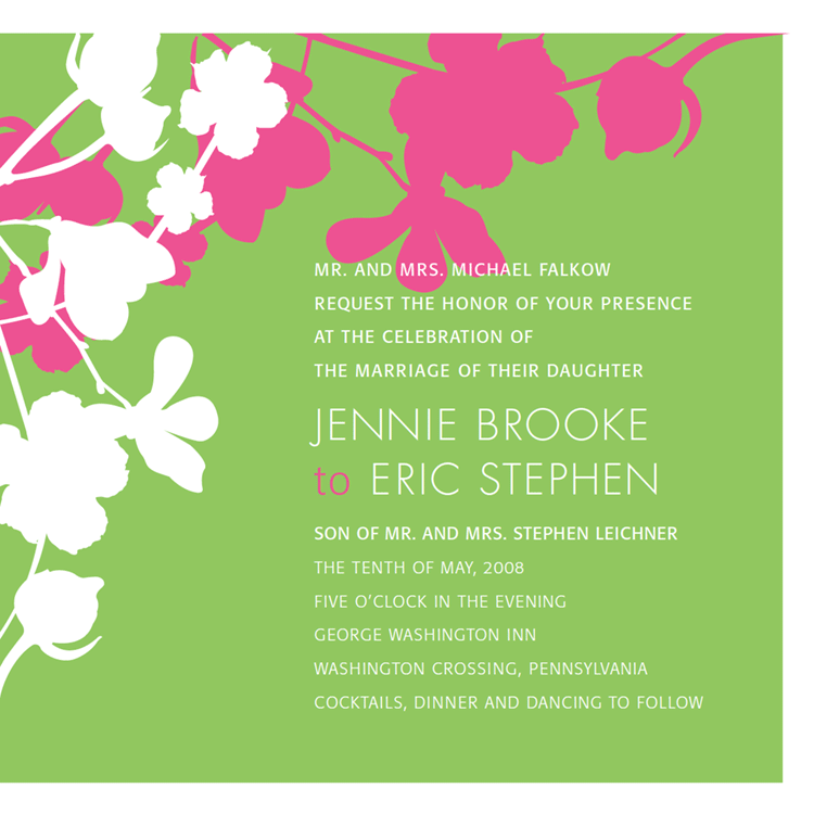  Wedding invitation-front 
