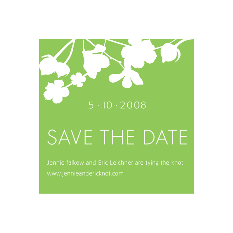  Save the date magnet 