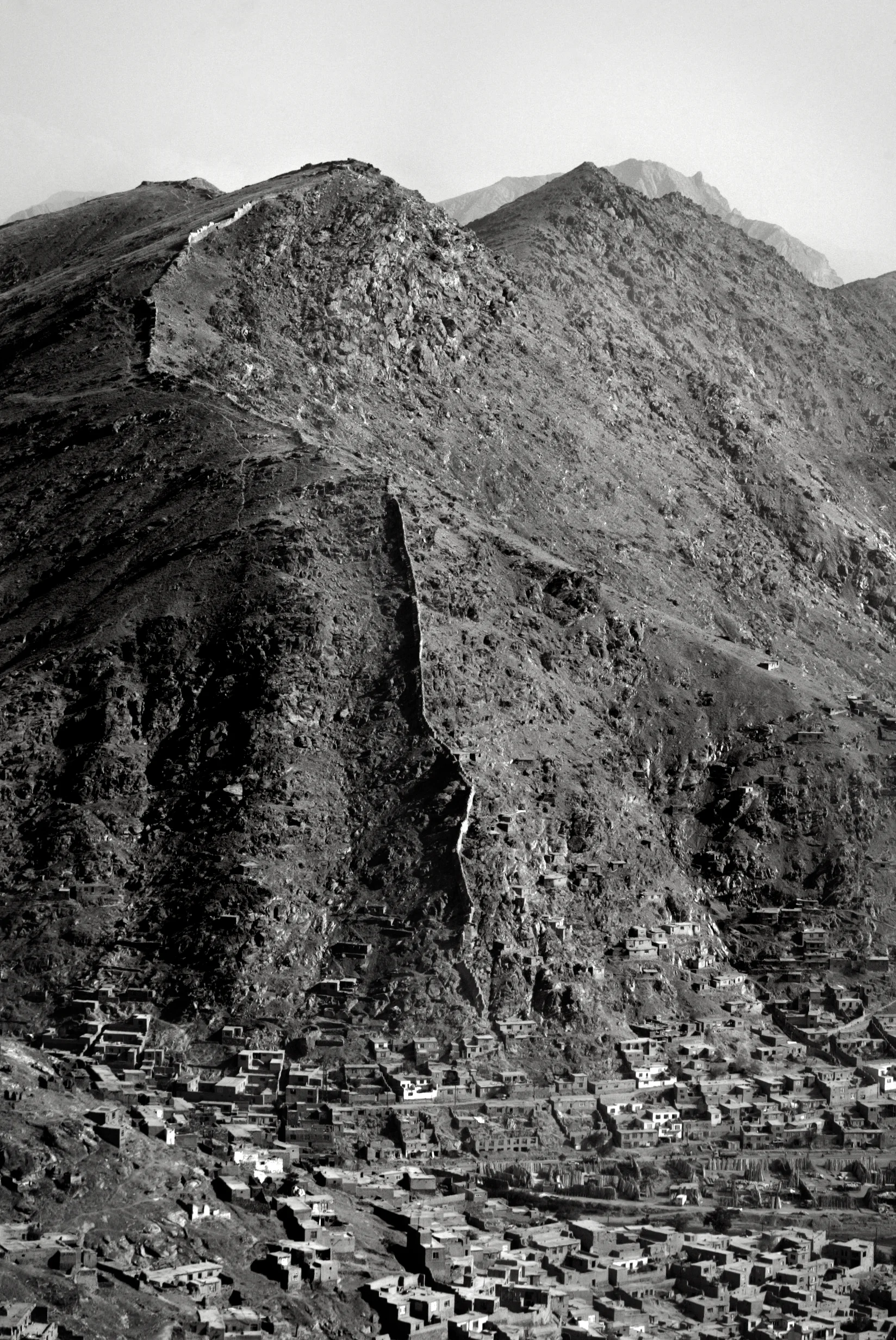  The mountain and the settlement. 