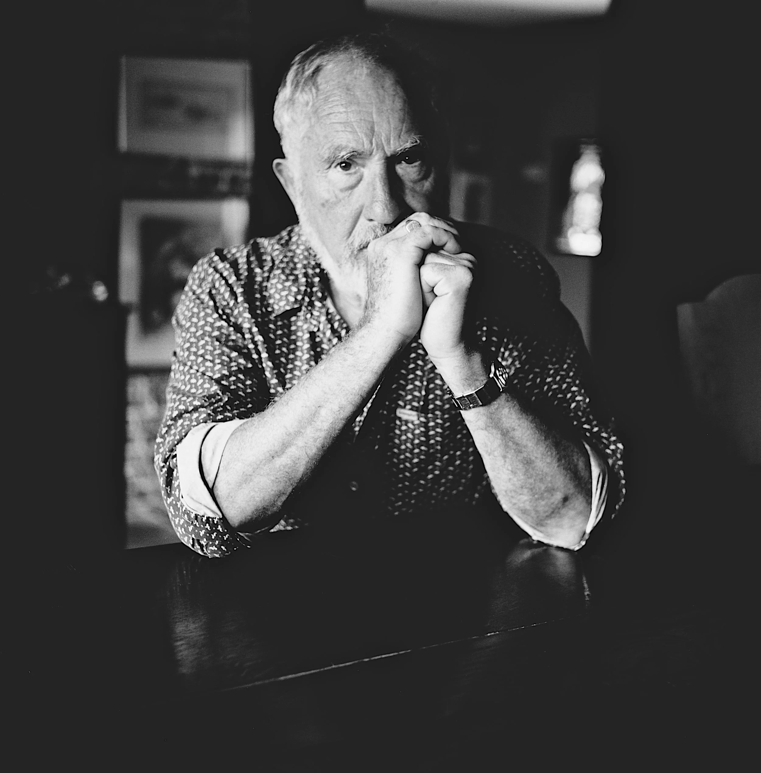Actor, Nigel Hawthorne, photographed for the Observer Life Magazine