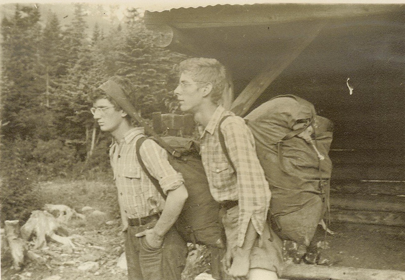 1944 - Ted Brown and Dick Birch - Chimney Pond, Katahdin