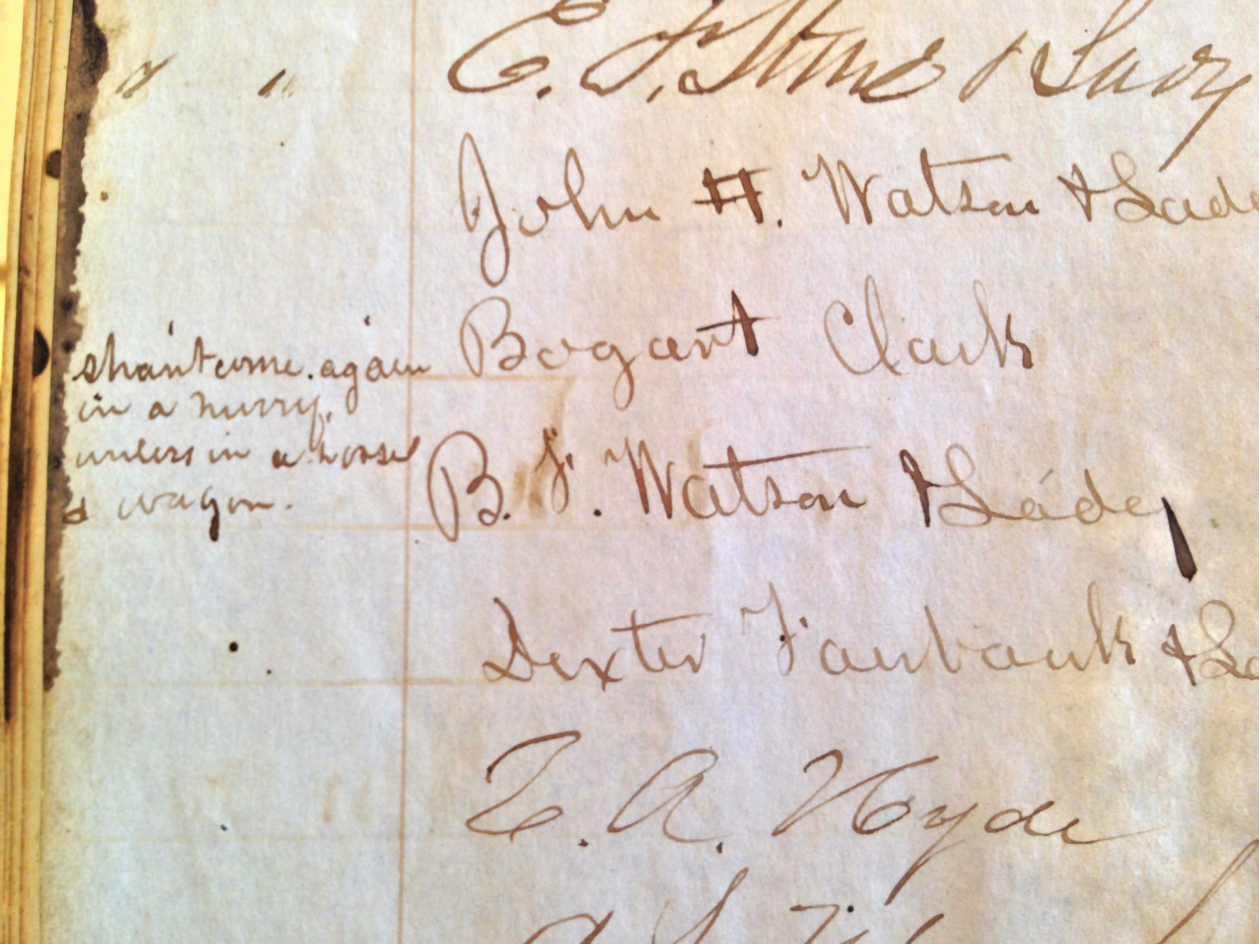 THis PHOTO is OF THE 1854 MT. WASHINGTON SUMMIT HOUSE GUEST REGISTRY, WHICH IS HOUSED AT THE NEW HAMPSHIRE HISTORICAL SOCIETY IN CONCORD, NH.
