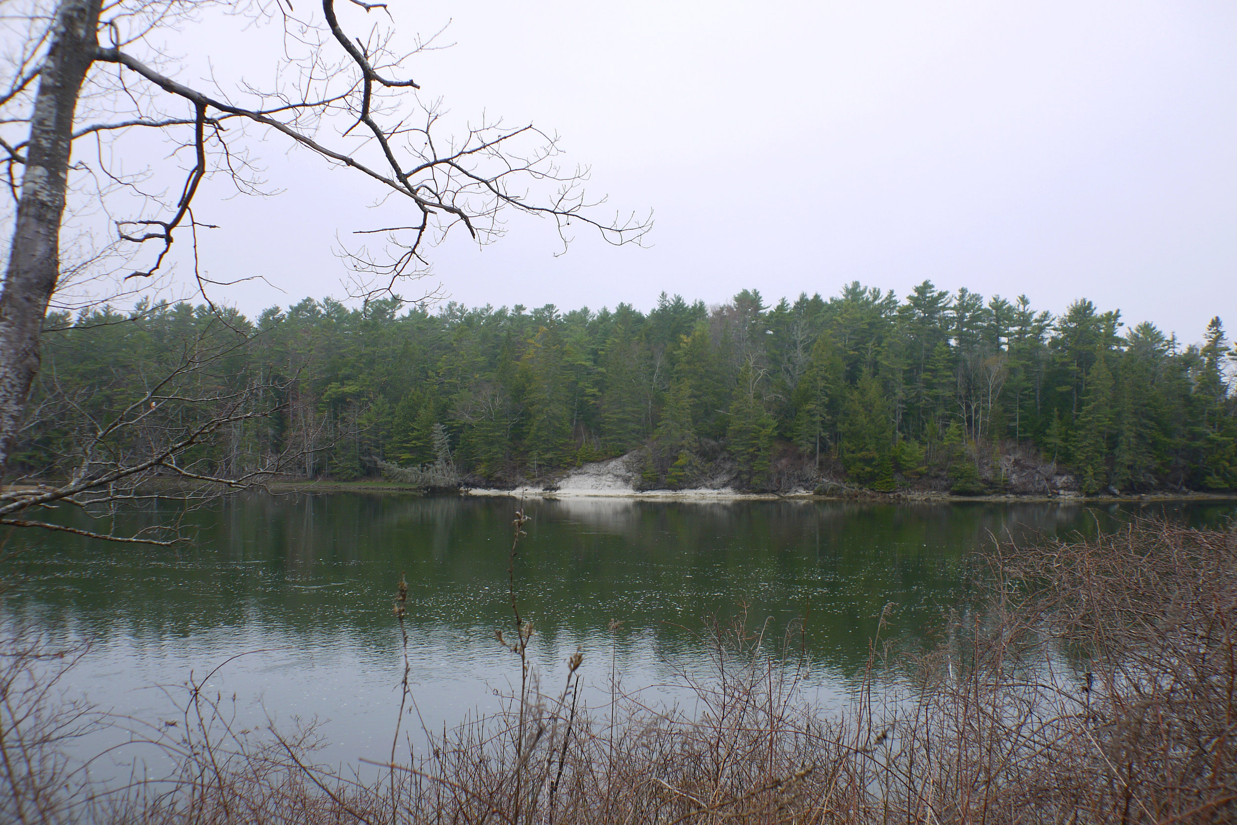 The Glidden Midden as seen from the opposite shore. 2017 | Photo: Logan Shannon