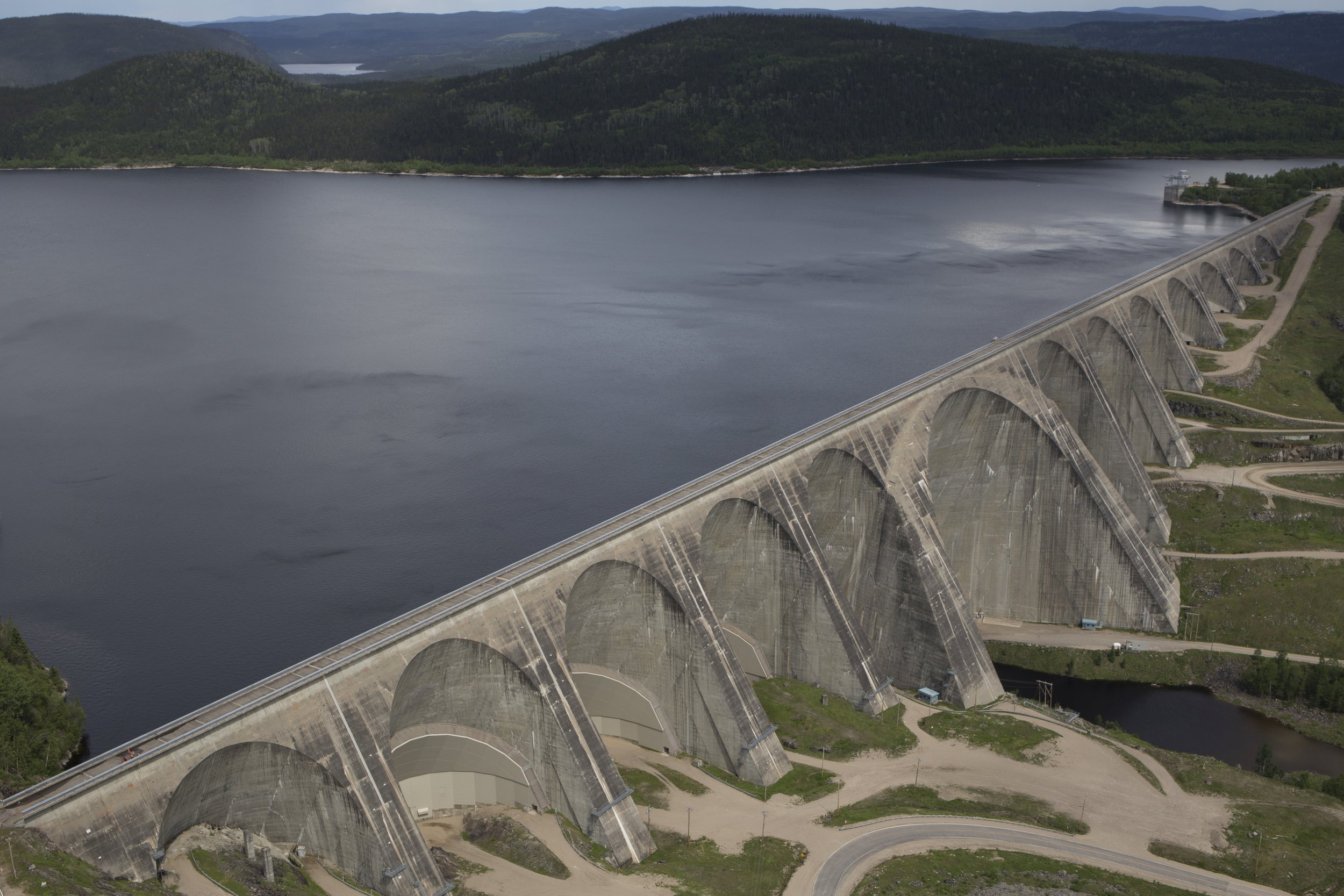 The Daniel-Johnson Dam, otherwise known as the Manic-5, on the Manicouagan River