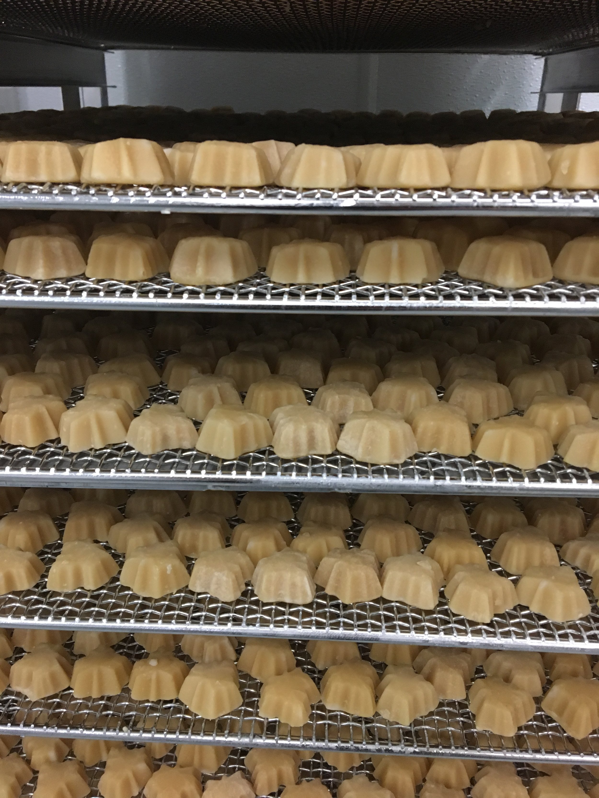 Maple candies inside the Butternut Mountain facility.