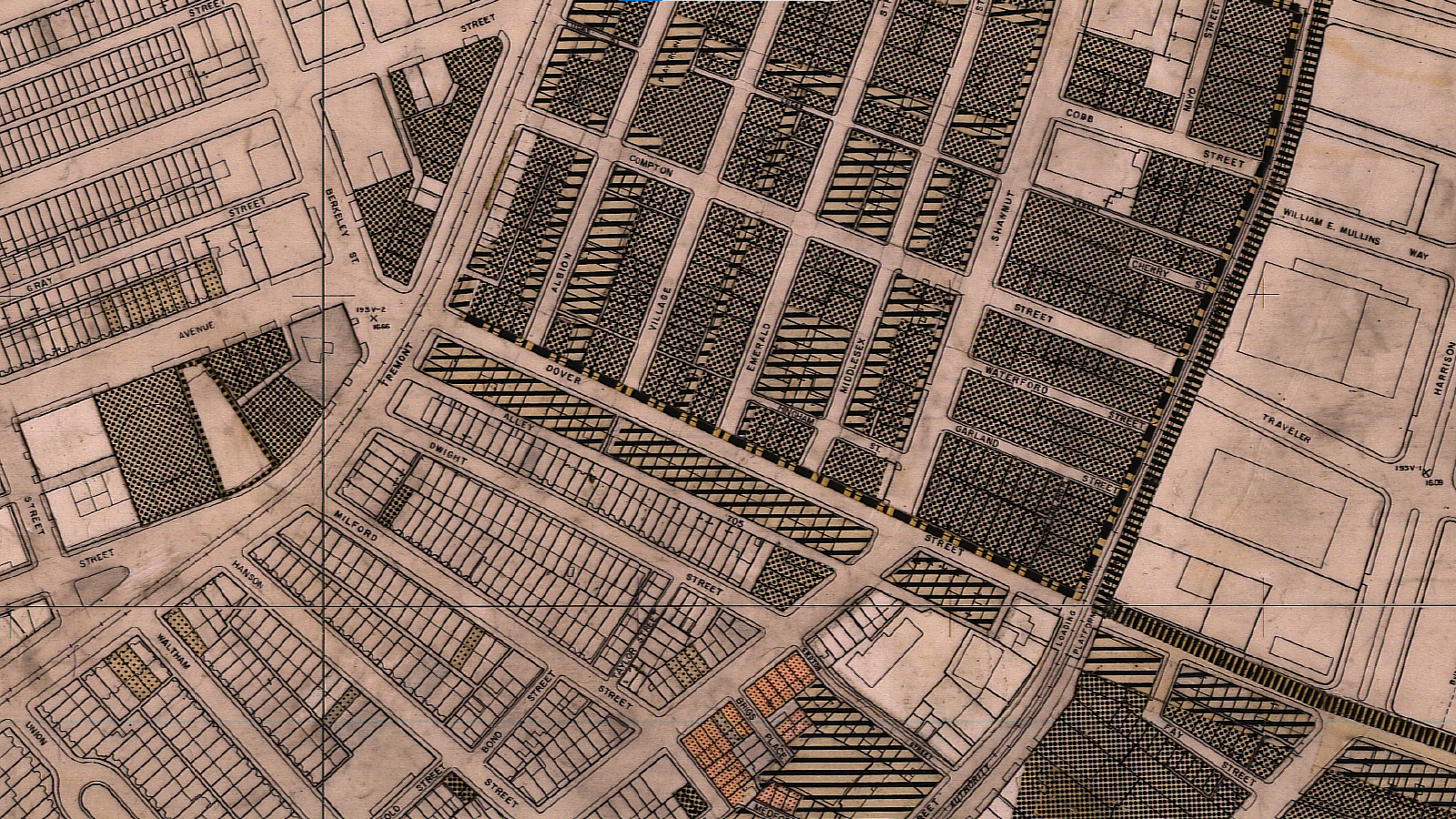 1965 Property Map for South End Urban Renewal Area R-56