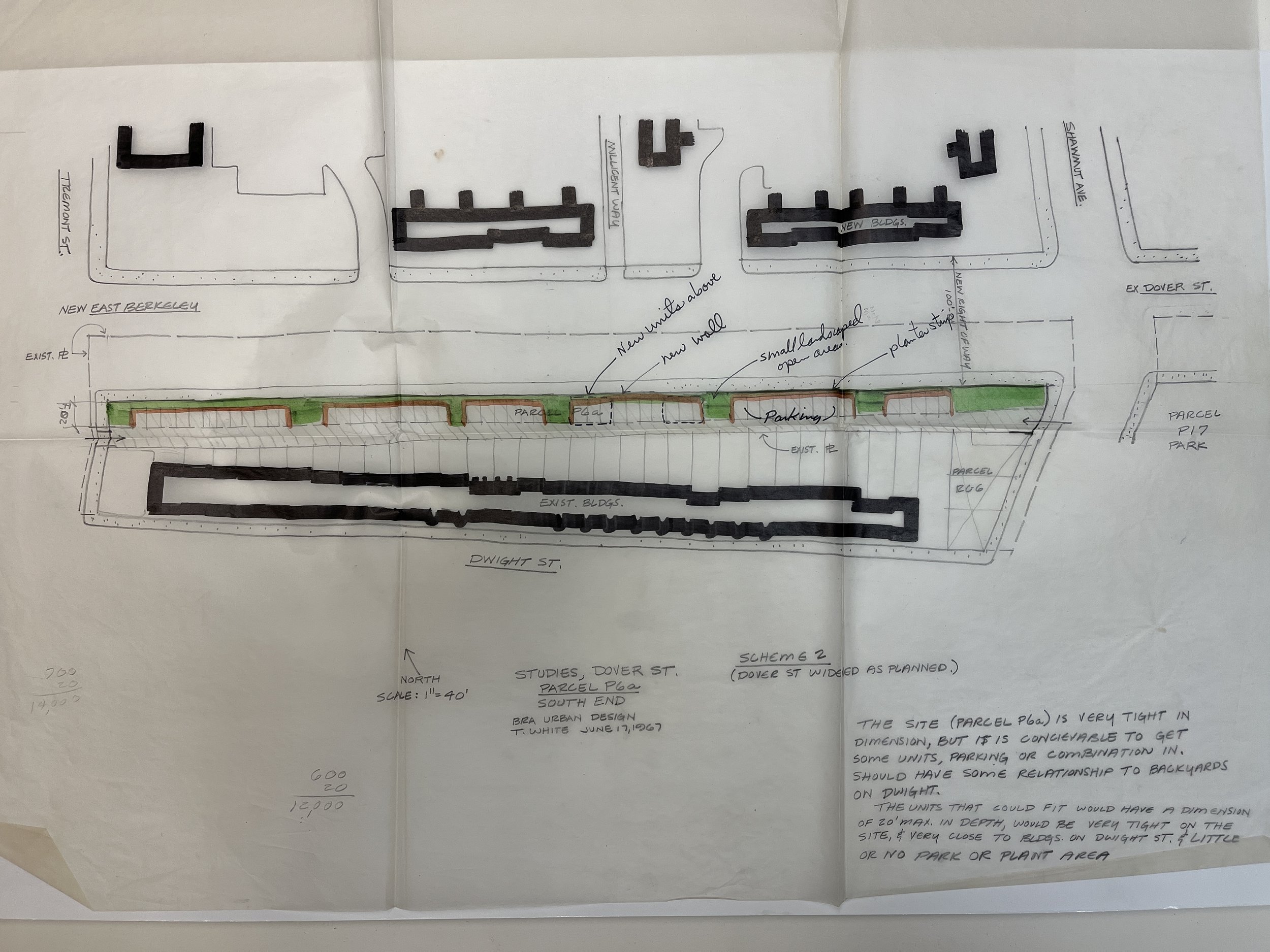 1967 Parcel P6a "Scheme 2 (Dover St. Widened as Planned)"