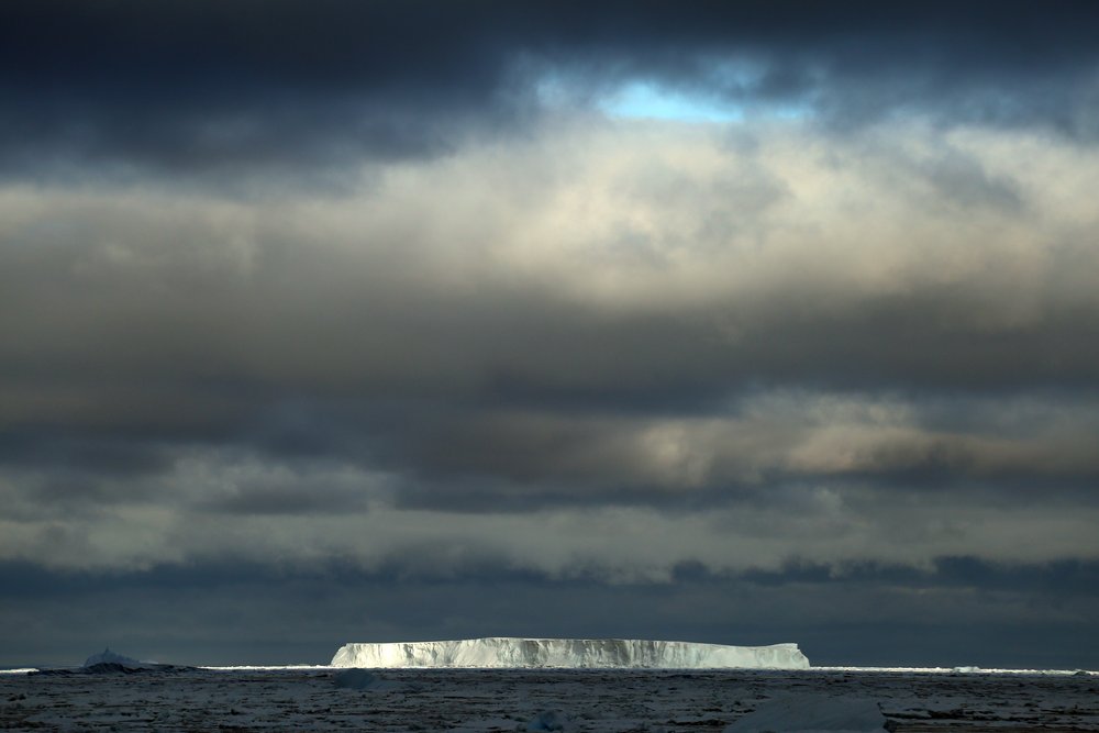  An iceberg in Antarctica. Elizabeth Rush likened Thwaites Glacier to the wall in Game of Thrones. Credit: Elizabeth Rush. 