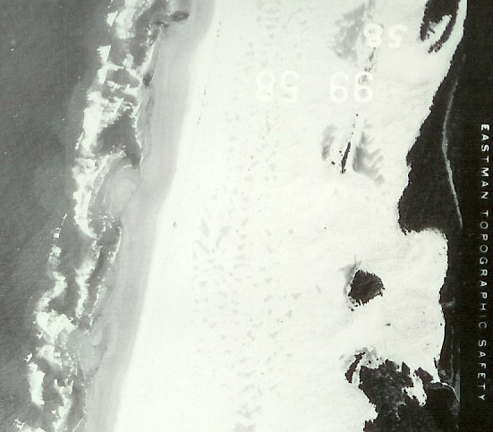  An aerial photo of the Oregon Dunes Day Use area, taken in 1941. Courtesy of the Forest Service. 