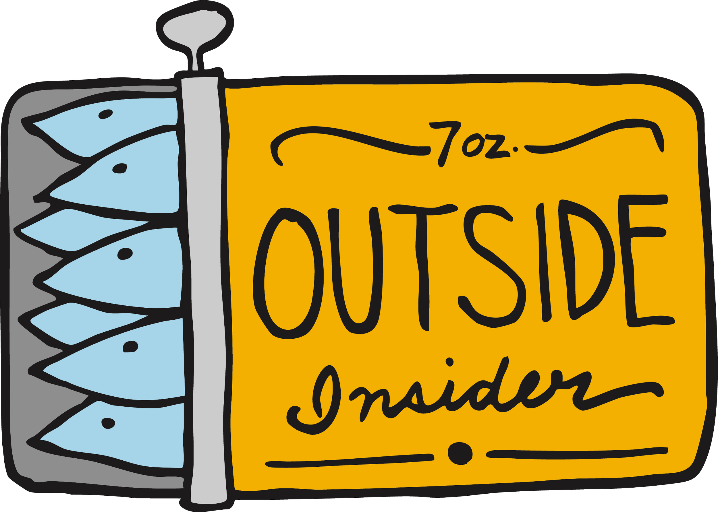 An illustration of a tin of sardines, reading "Outside Insider " on the top