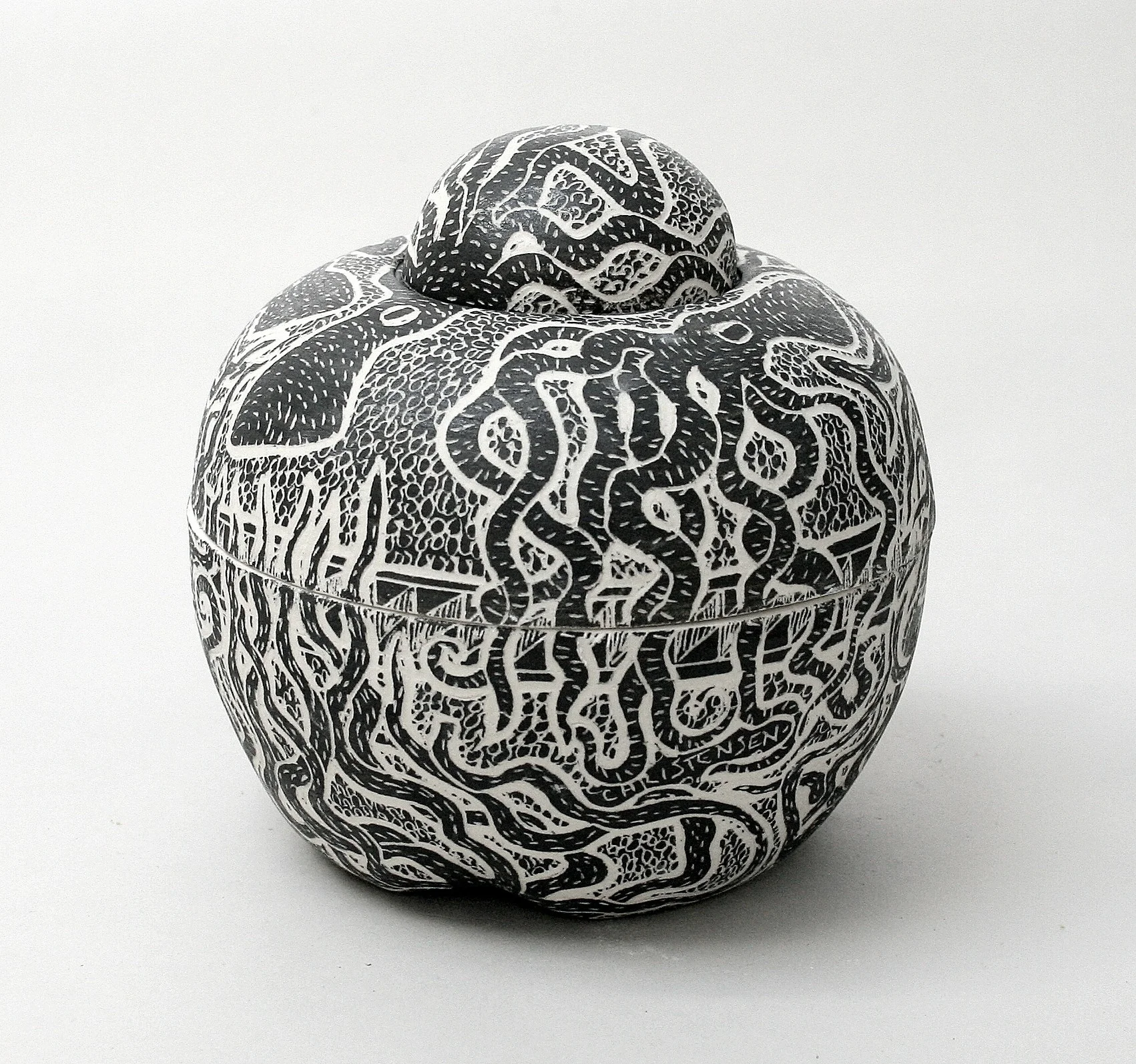3 piece lidded OCTOPUS JAR
