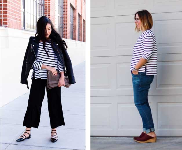 everlane boxy striped tee