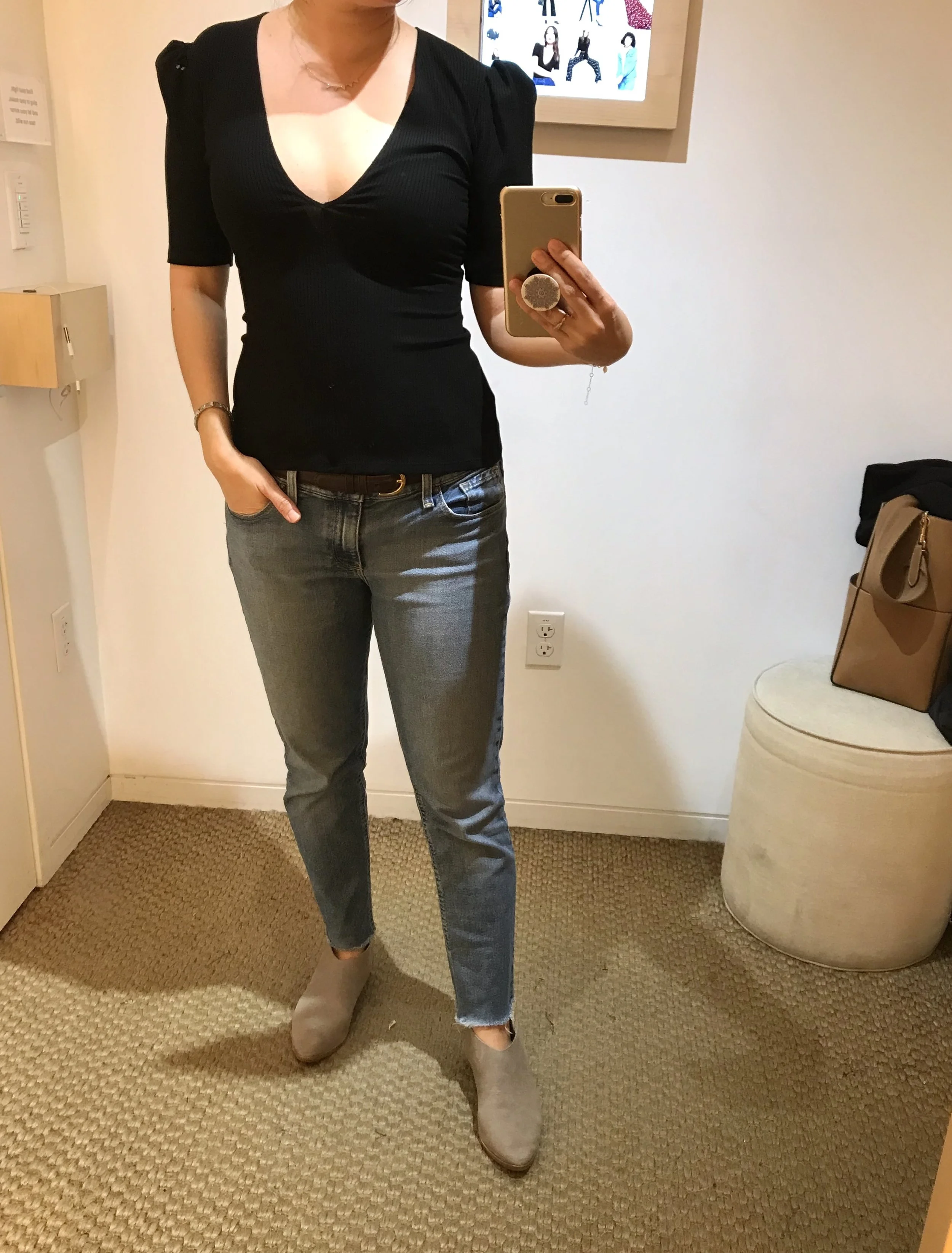 Wearing the Ray top here, which was my second favorite item