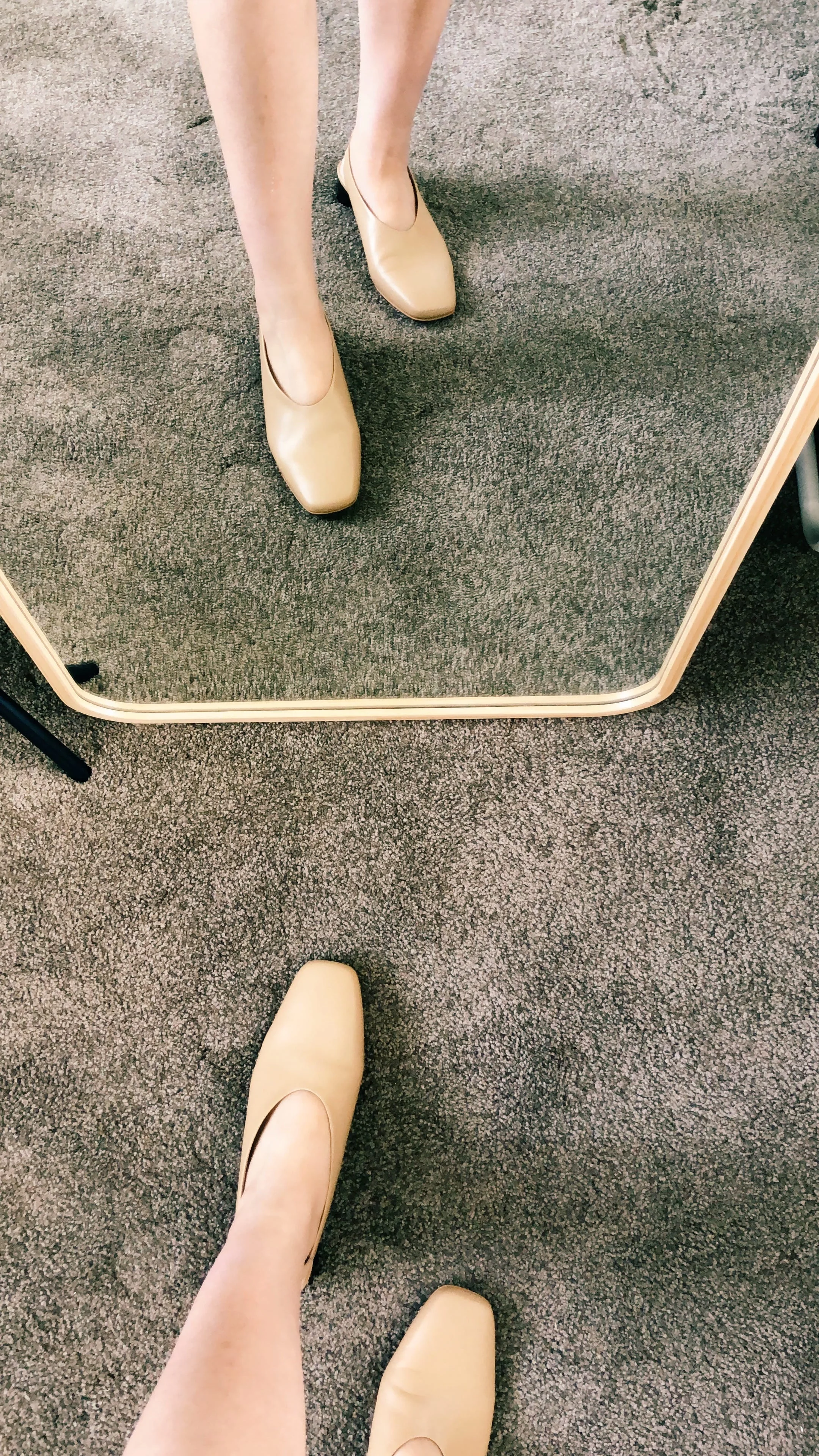 everlane square toe slingback