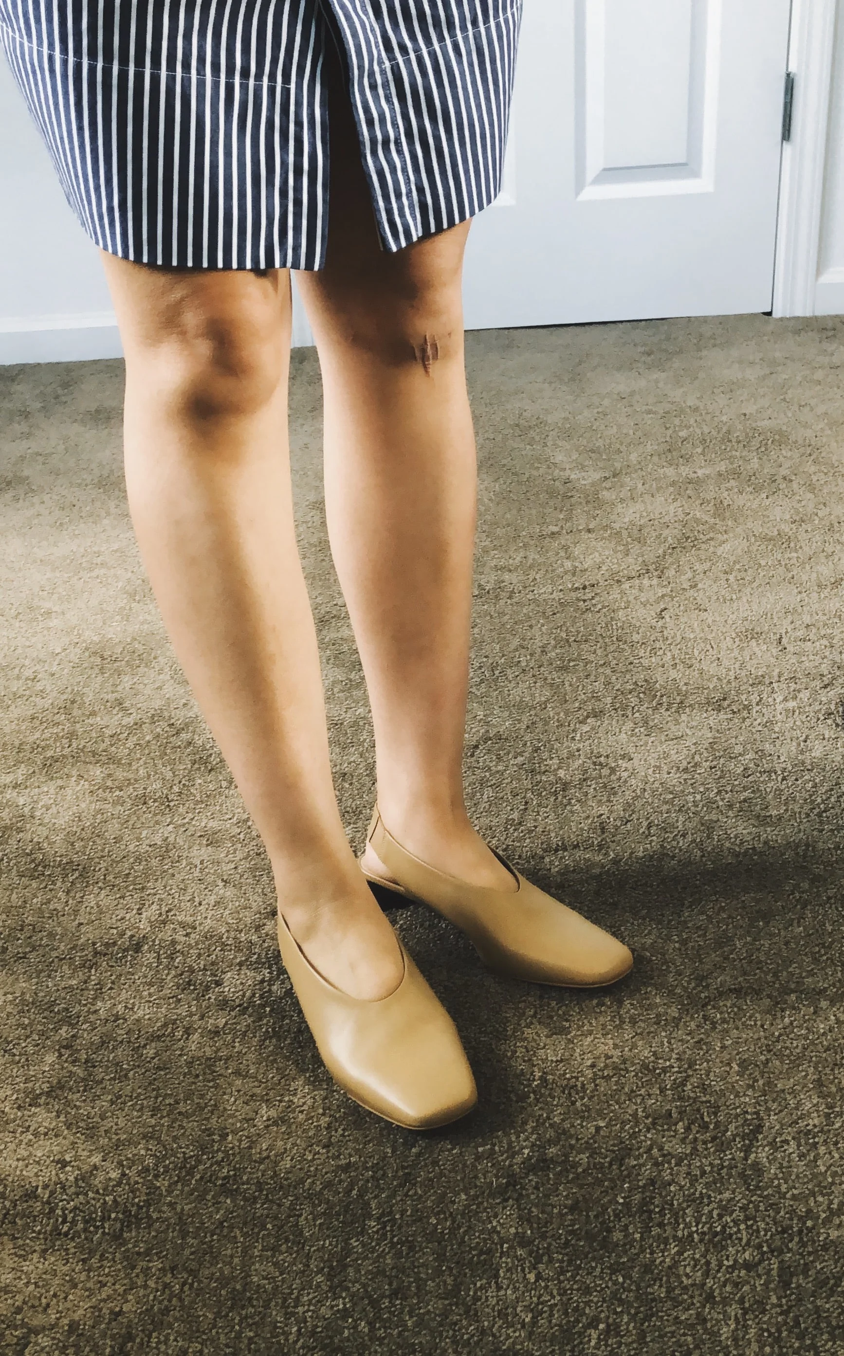 square toe slingback heels