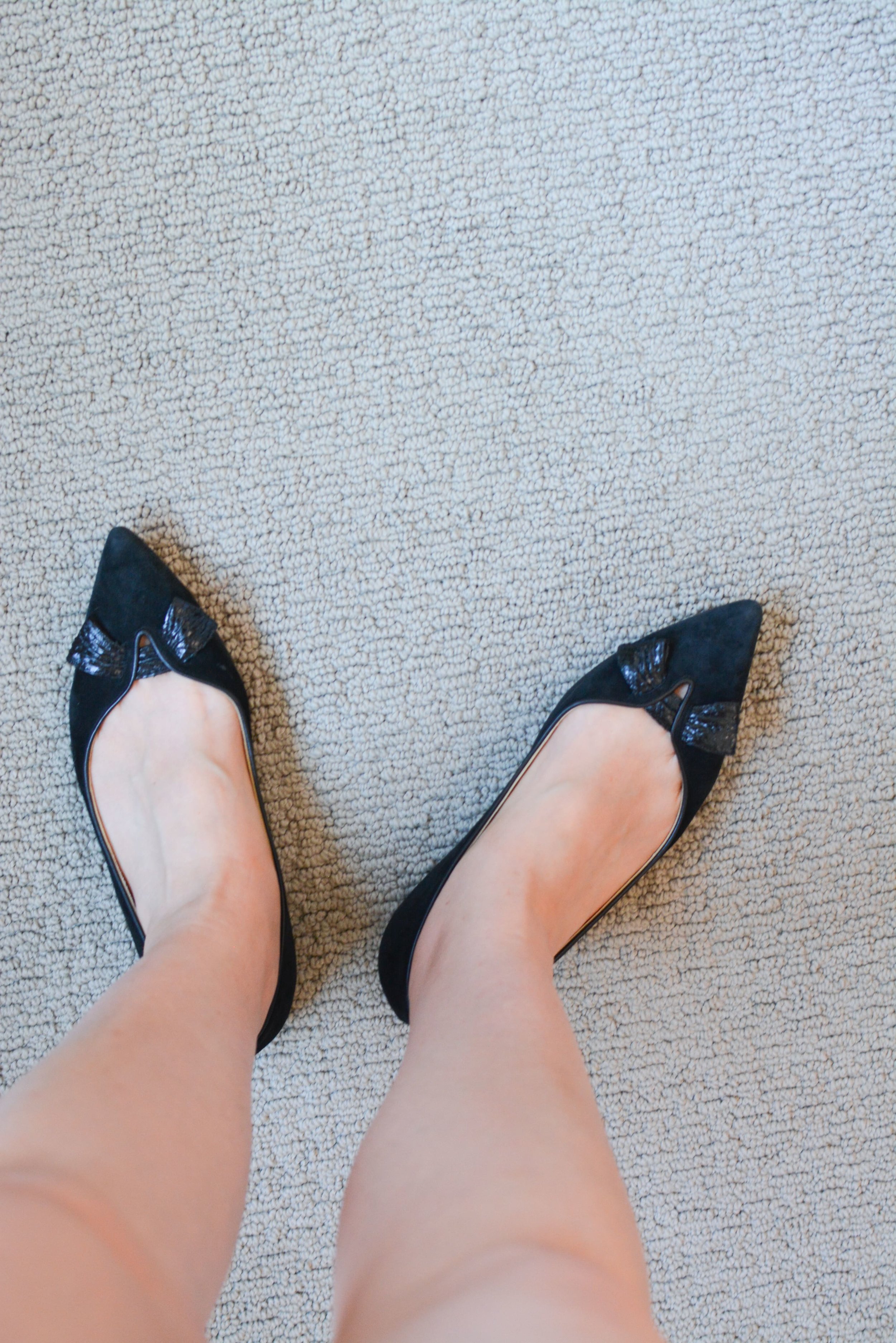 NATALIE SARAH FLINT - Black Natalie Flats